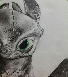 art by gloria e toothless from how to train your dragon drawing with charcoal pencil