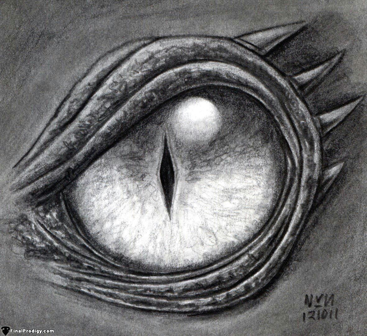 how to draw a dragon eye step by step step 8 define the dark lines using the f and 8b pencils blend in the eye shading using a blending stump