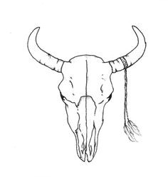 tumblr drawings cow skull google search cow skull tattoos cow tattoo bull tattoos