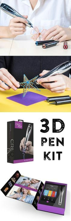add dimension to your drawings literally with a 3d printing pen as you