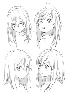 beautifully expressive faces for anime female drawings how to draw realistic expression in mange anime faces