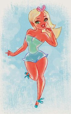 via ernst van der horst pin up and cartoon girls preety girls