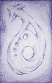 a drawing of an imaginary organic form