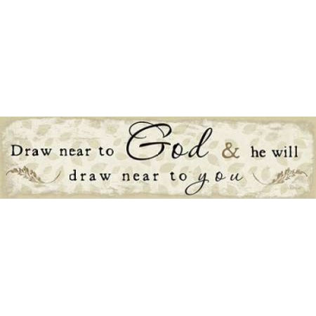 draw near to god poster print by jennifer pugh