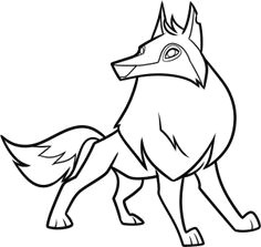 how to draw an animal jam arctic wolf step 9