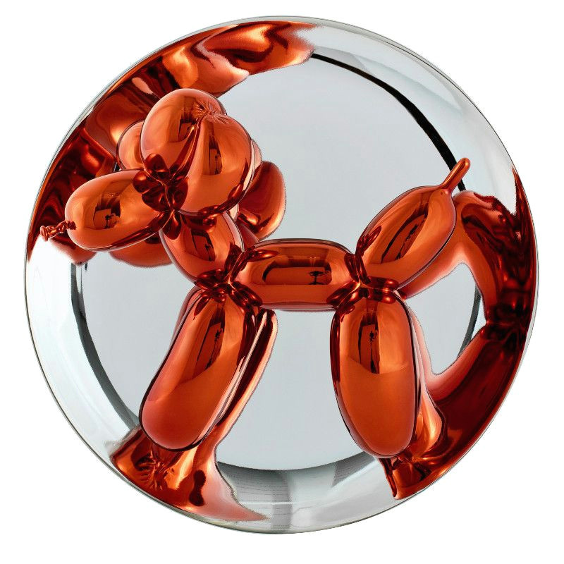 balloon dog orange jeff koons p style white space