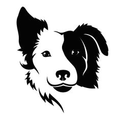 wandtattoo border collie wandprinz ch dog tattoos dog stencil stencil art