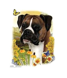 boxer t shirt boxer floral dog shirt quilt fabric block tote bag