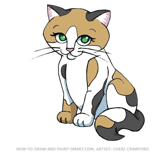 calico cat clip art