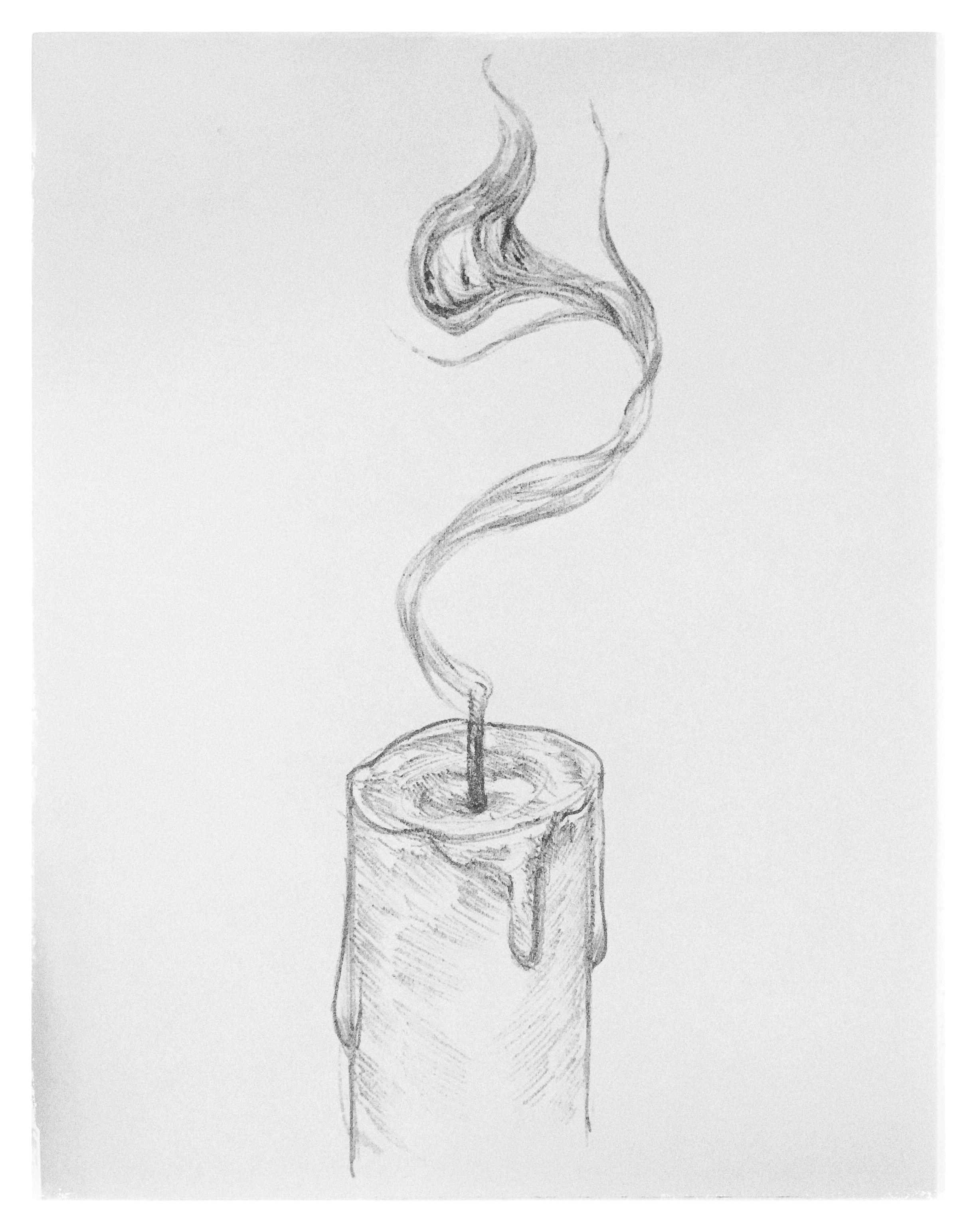 8 smoke spirit ghost candle character pencil cartoon sketch doodle drawing mikephillipsart art artist