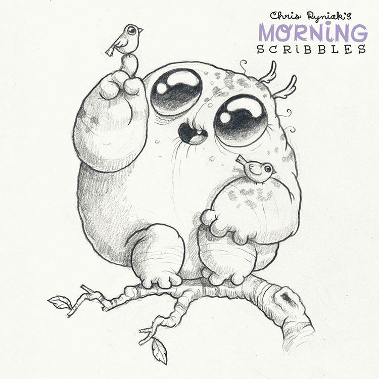 morningscribbles birbs d d cute monsters drawings cartoon monsters