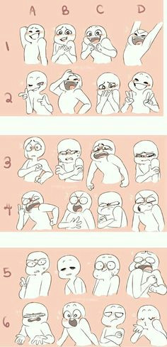 expression and pose examples drawing meme drawing cartoons cartoon drawing styles drawing