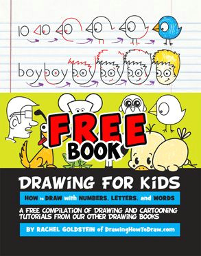 free kids drawing book learn how to draw with letters