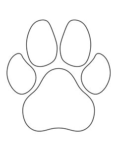 dog paw print pattern use the printable outline for crafts creating stencils scrapbooking