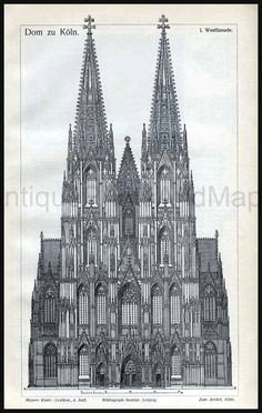 architectural drawing cathedral of cologne germany gothic architecture cathedral architecture sacred architecture religious architecture