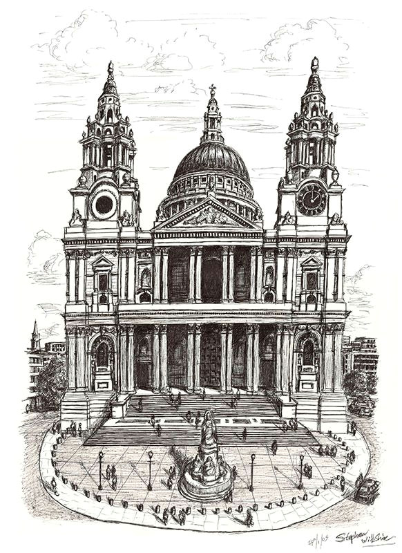 st pauls cathedral london originals and prints by stephen wiltshire mbe