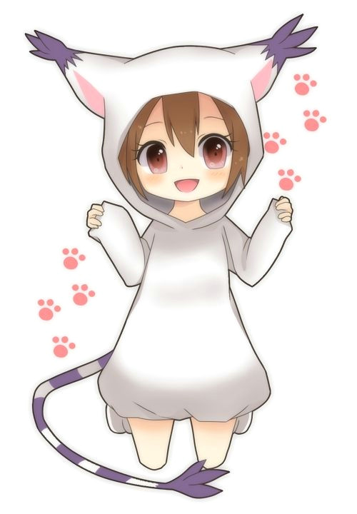 Drawing Of A Chibi Cat Girl Chibi Cat Anime Girl Anime Illustration Pinterest Digimon