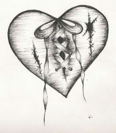 cool heart designs to draw technique of cool drawing designs