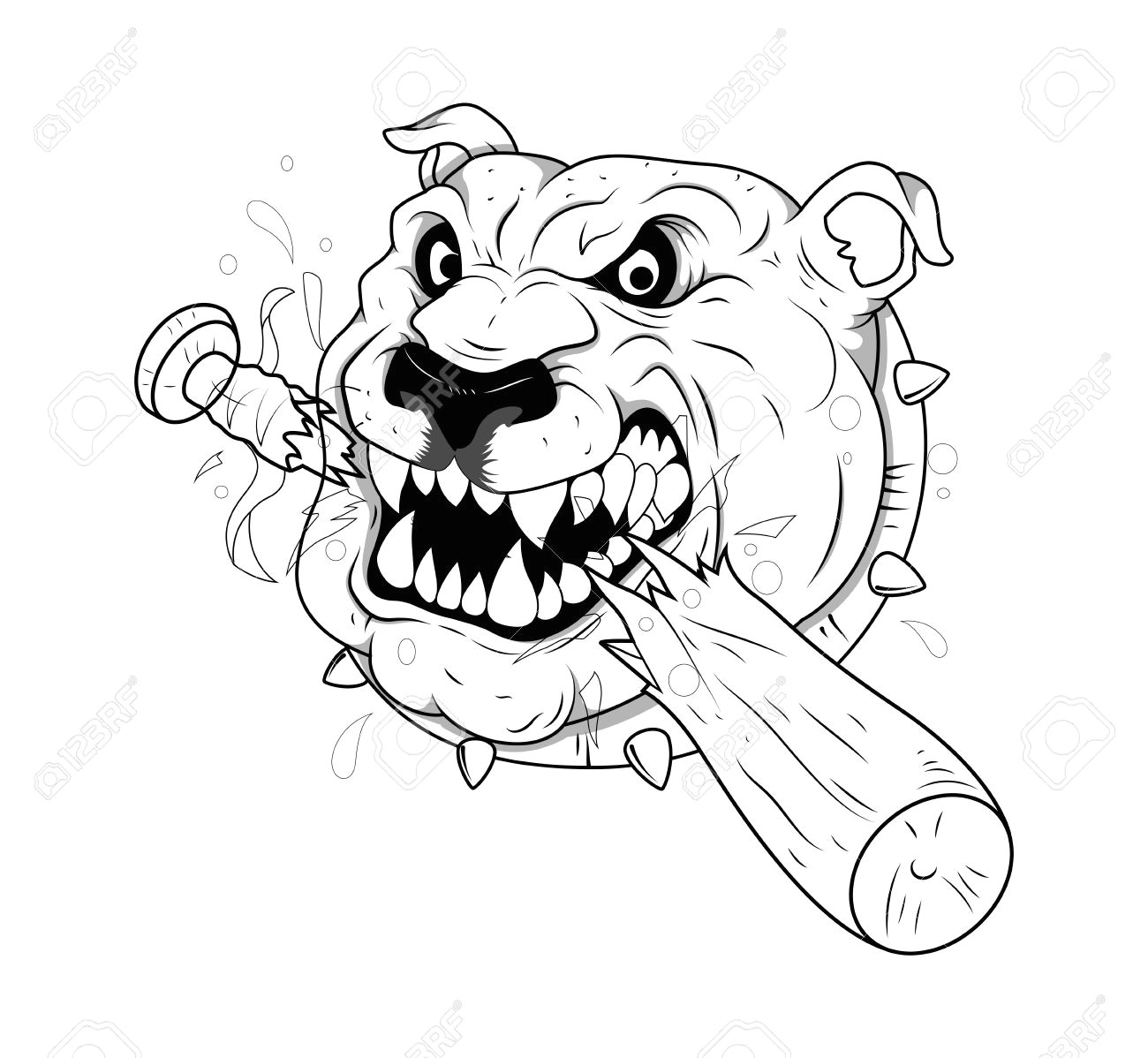 dog tattoo vector