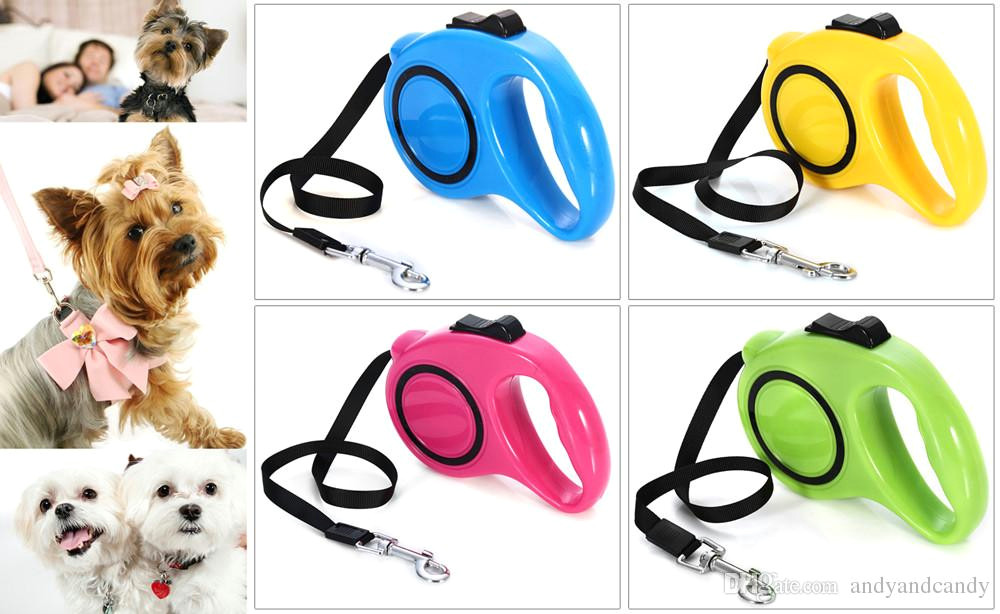 retractable style design the leash can auto stretch out and draw back push button stop with lock big handle for easy gripping even with mittens or