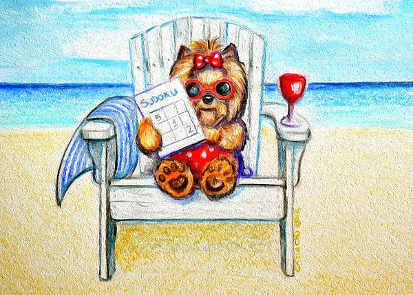 sudoku at the beach by catia lee