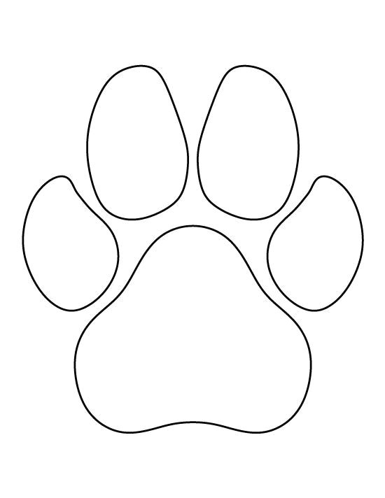 paw print stencil