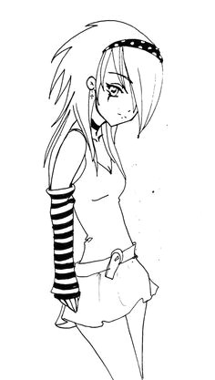 anime drawings emo angel girl by chamuk on deviantart anime girl drawings manga