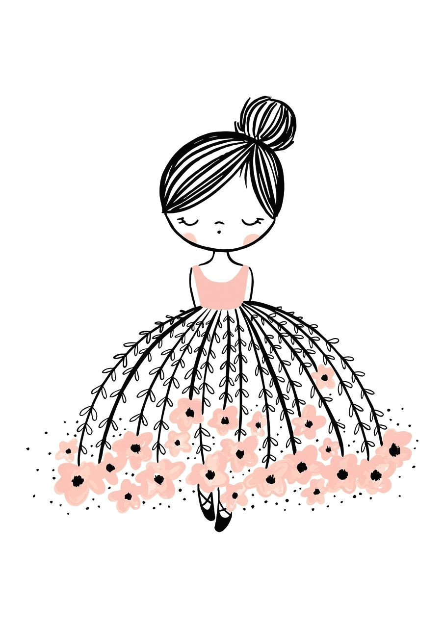 cute girl illustration illustration flower illustration tumblr illustration art drawing