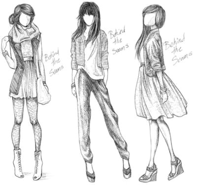 Drawing Of A Fashion Girl Fashion Girls Drawings Pinterest