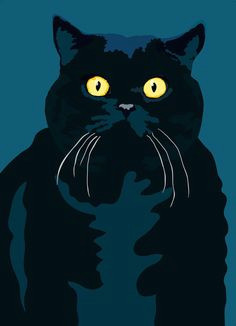 fat cat by animalsincolor on etsy sebastiano ranchetti black cat art black cats