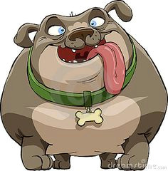 illustration about fat dog on a white background vector illustration of thick vector image 19155355