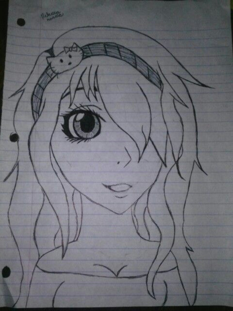 my drawing of a girl