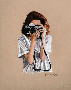 the photographer illusion kunst estilo anime cute drawings croquis art sketches