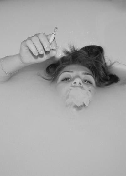 submerged smoke bathtub bathe bath smoking wet milky tub www republicofyou com au