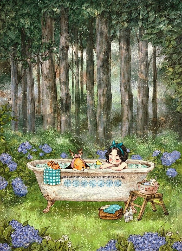 taking a bath in forest aeppol