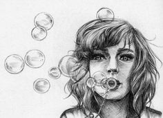 blowing bubbles bubble drawing blowing bubbles pencil art pencil drawings art portfolio