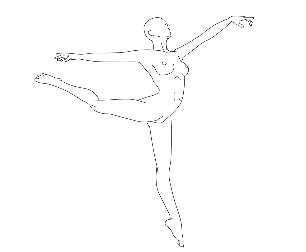 female dancing sketch google search