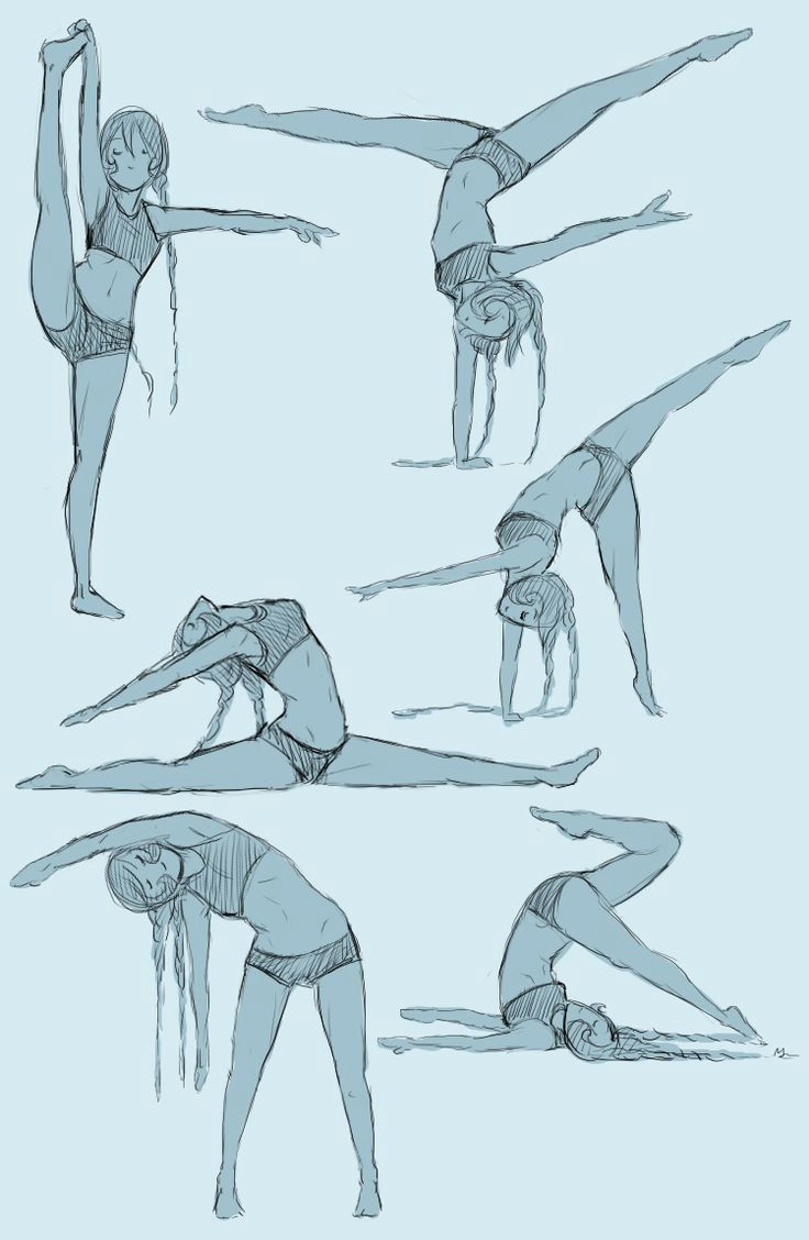 Drawing Of A Girl Doing A Handstand Image Result for Sassy Cartoon Body Sketches Gymnastics forms