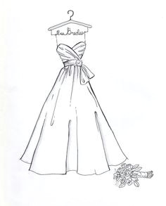 drawthedress on etsy does sketches of your wedding dress 50 wedding dress drawings wedding
