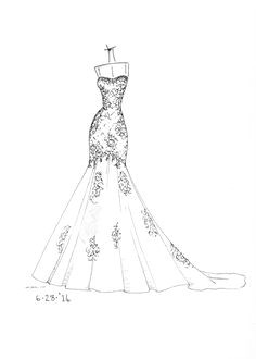 www etsy com shop dresssketch wedding dress sketch wedding dress illustrations