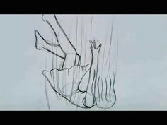 a a how to draw girl drowns falling from the sky