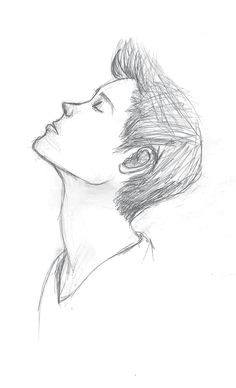 drawing side profile girl sketch inspiration pinterest drawings art and art drawings