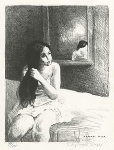 childs gallery art works from e catalogue lost in thought prints and drawings by raphael soyer