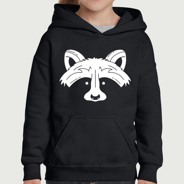 raccoon pullover hoodie quote slogan illustration personalised unisex tumblr