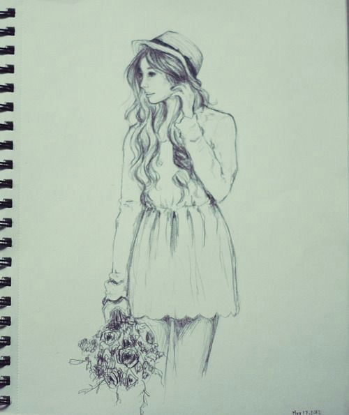 this would be cute with a colour background or colour coming from the flowers