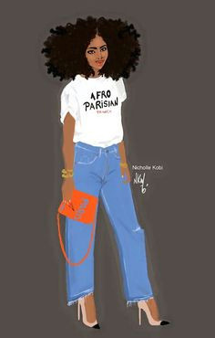 nicholle is black french illustrator mostly know for her black women s art work nicholle kobi is also a visual artist fashion enthusiast
