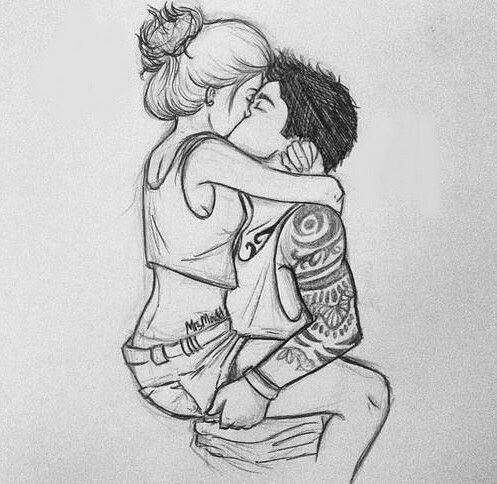 Drawing Of A Girl In Love Cute Couple Drawings Drawings Drawings Couple Drawings Love