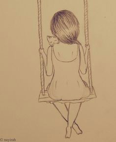 girl sitting on swing google search tumblr zeichnungen skizzen bleistift malerei
