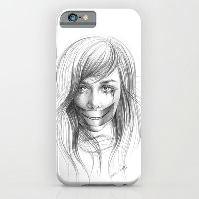 phonecases girl fakesmile sketch drawing iphonecase