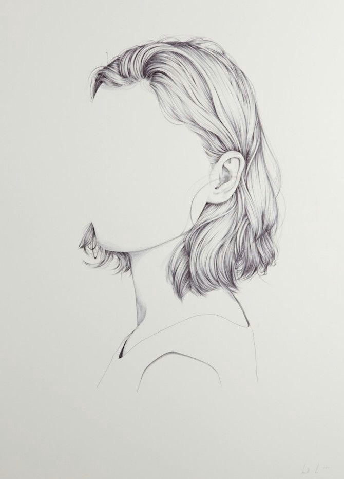 portraits with missing faces by henrietta harris drawing face shapes side face drawing side